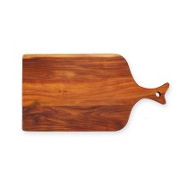 serving cutting boards wood acacia paddle board with hanging hole handle