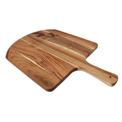 Custom Acacia Wood Pizza Peel Serving Board with Handle