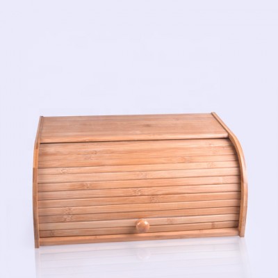 Hot selling  bamboo bread durable wooden storage box