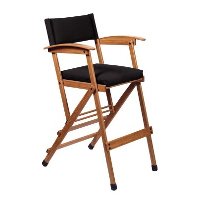 Natural Bamboo Wood High Chairs, Folding Bamboo High Chairs with Tray Adjustable Height Chair