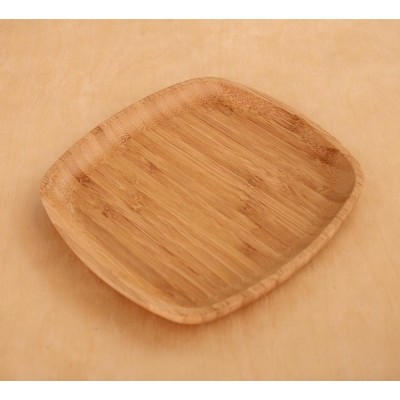 Organic  Bamboo Serving Tray  Bamboo Chips and Dip Platter