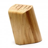 Eco-Friendly Bamboo Knife Storage Block / Kitchenware Universal Bamboo Kitchen Knife Block Stand Holder