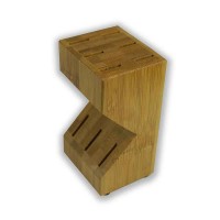 steak knife bamboo block bamboo knife holder