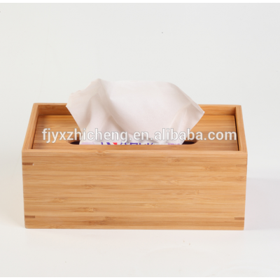 High Quality vertical type Bamboo napkin box,tissue holder