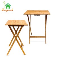 adjustable folding bamboo table cheap folding table wooden folding study table